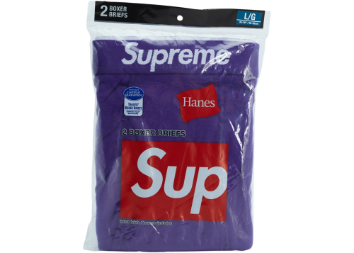 Supreme Hanes Boxer Briefs (2 Pack) Purple THE GARDEN