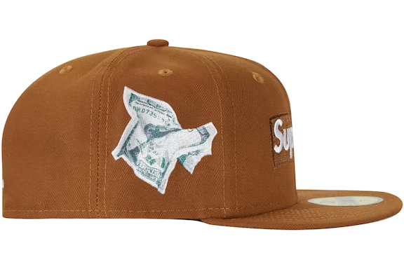 Supreme Money Box Logo New Era Brown THE GARDEN