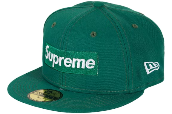 Supreme Money Box Logo New Era Dark Green THE GARDEN