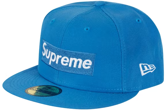 Supreme Money Box Logo New Era Light Blue THE GARDEN