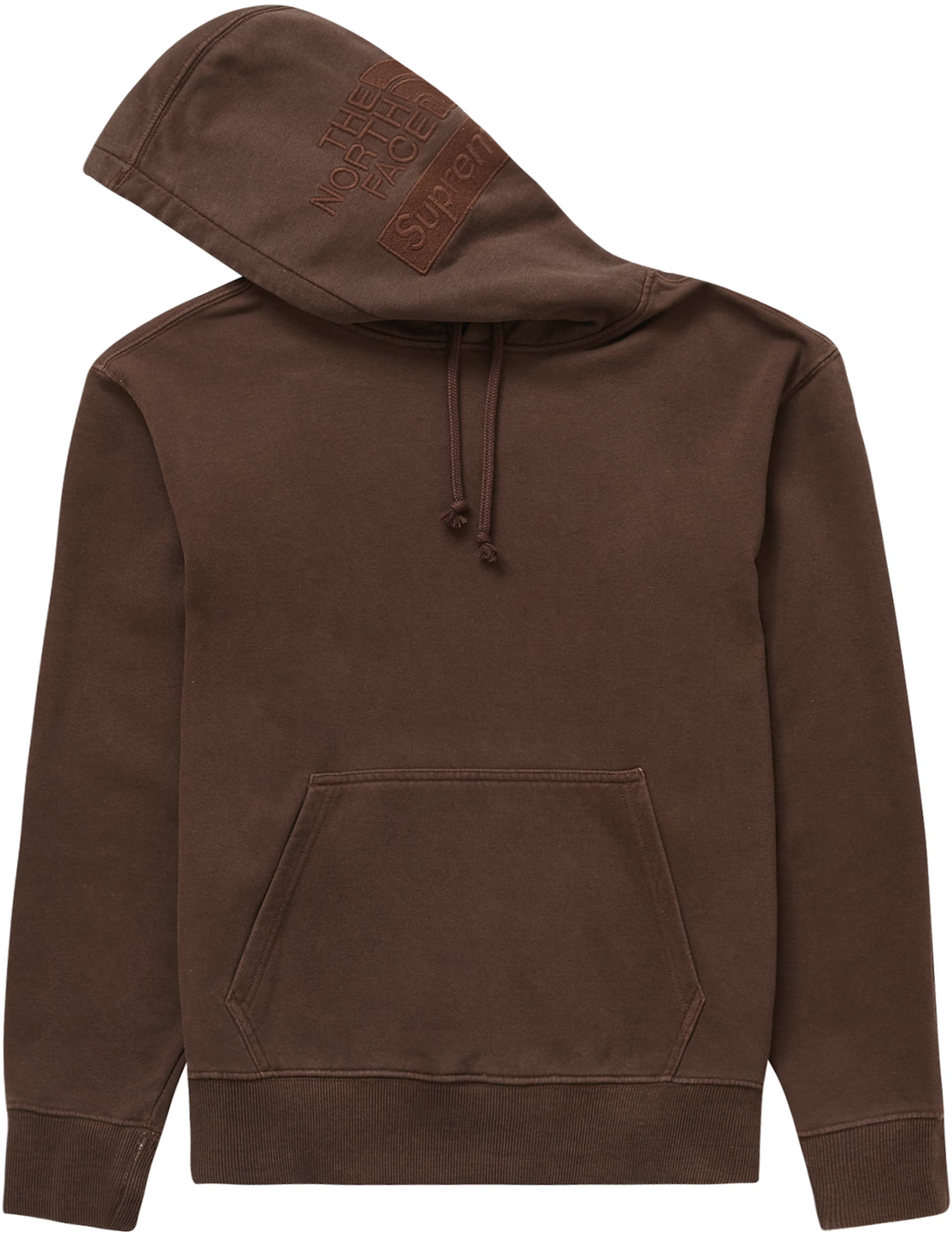 Supreme The North Face Pigment Printed Hooded Sweatshirt Brown THE GARDEN